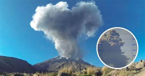 Alerta en el volcán Ubinas reportan la explosión más fuerte hasta el