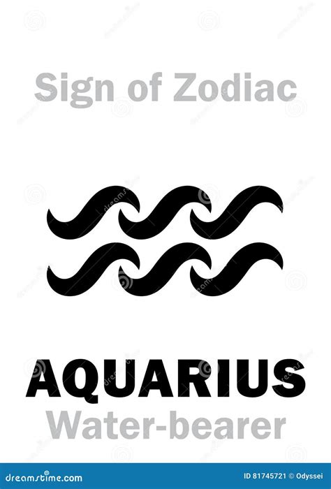 The Water-Bearer Aquarius Sing. Star Constellation Vector Element. Age Of Aquarius Constellation ...