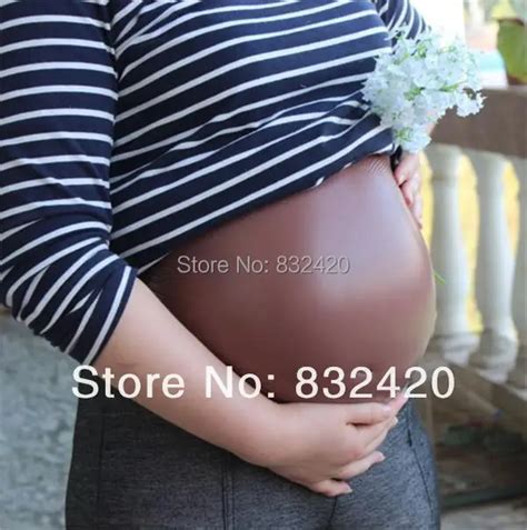 8~10 Month Big Artificial Belly Silicone Pregnant Belly For False