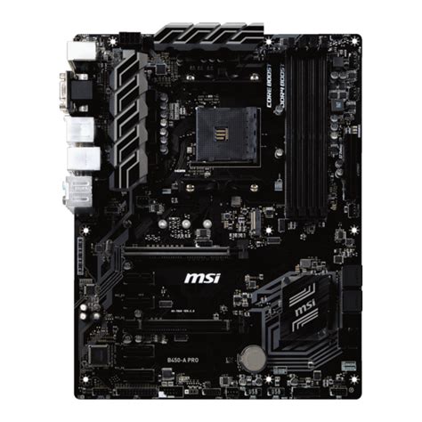 MSI B450-A PRO QUICK START MANUAL Pdf Download | ManualsLib