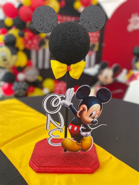 Mickey Mouse Centerpieces In Mickey Mouse Birthday Mickey Mouse