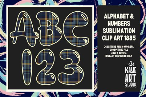 Plaids Pattern Alphabet Sublimation Graphic By Kayeartstudio Creative