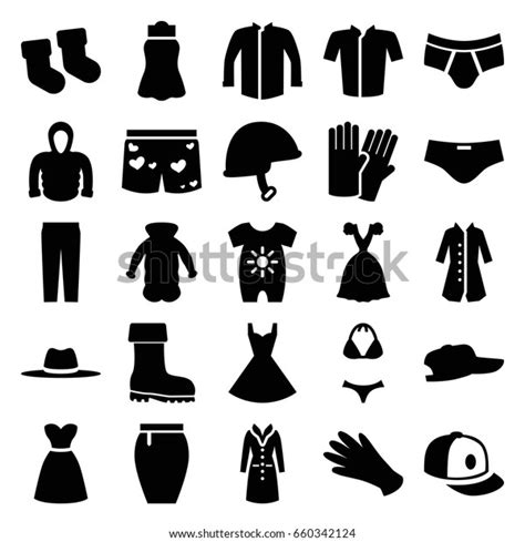 Wear Icons Set Set Wear Stock Vector Royalty Free