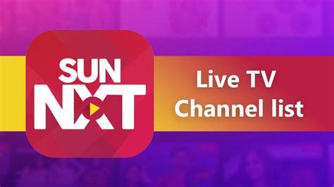 Sun Nxt Channel List 2025 Sun Nxt Live Tv Channel List