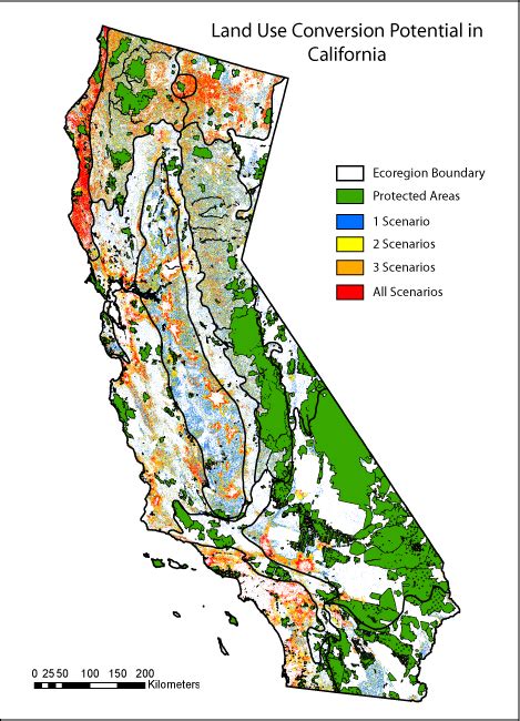 Projected Future Land Use And Californias Protected Areas Land Imaging Report Site