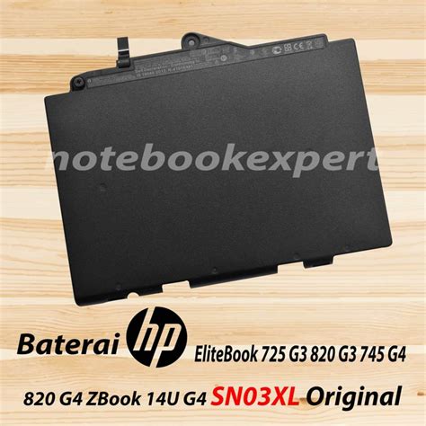 Jual Baterai Hp Elitebook 725 G3 820 G3 745 G4 820 G4 Sn03xl Original Shopee Indonesia