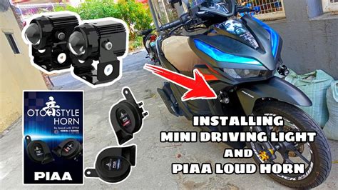 Piaa Dual Horn Mini Driving Light Diy Installation Honda Click