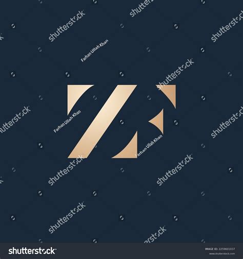 Minimalist Abstract Letter Zf Logo Stock Vector Royalty Free 2259601037 Shutterstock