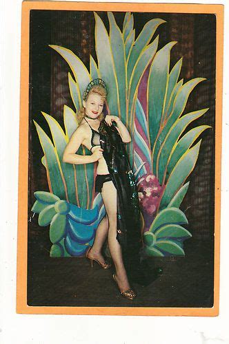 Advertising Risque Postcard Kenna Barry Burlesque Historical Co