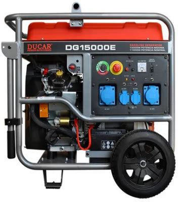 GENERADOR ELECTRICO DUCAR DG 15000E 12 0 KW GASOLINA 220 V PART