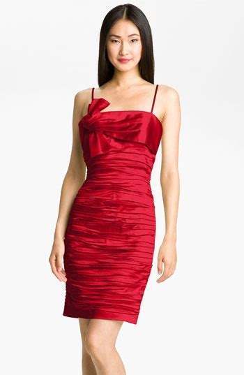 Calvin Klein Ruched Satin Sheath Dress Nordstrom Dresses Sheath