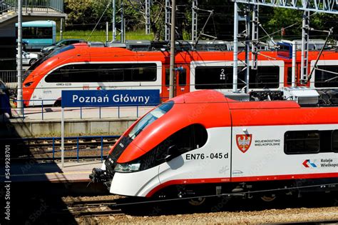 Poznan Poland May 16th 2022 Main Railway Station In Poznan Polish