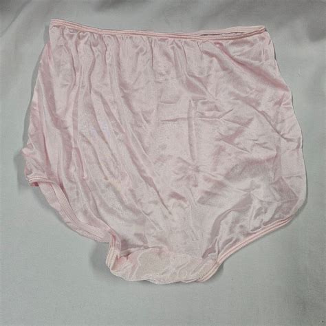 Vintage Women S Pink Nylon Panties 7 L Sears Very Impressive Panty