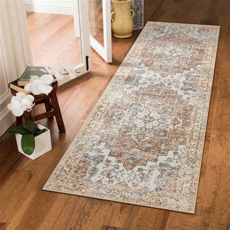 Kueth Modern Area Rug 2x10 Non Slip Hallway Runner Rug Low Pile