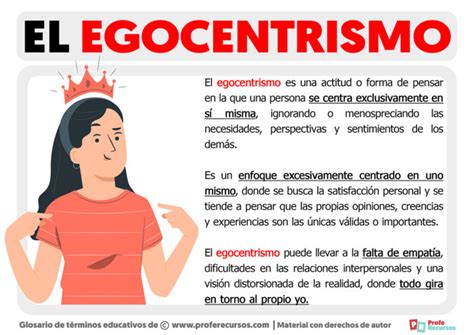 Qu Es El Egocentrismo