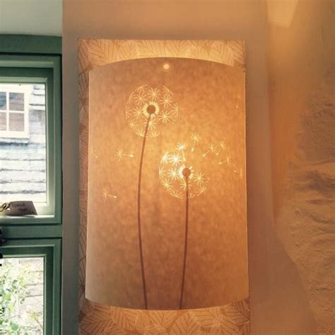 Dandelion Clocks Wall Lamp By Hannah Nunn On Beech Leaves Wallpaper In