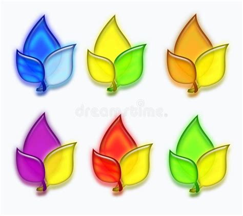 Set Of Leaf Shapes Stock Illustration Illustration Of Decorative