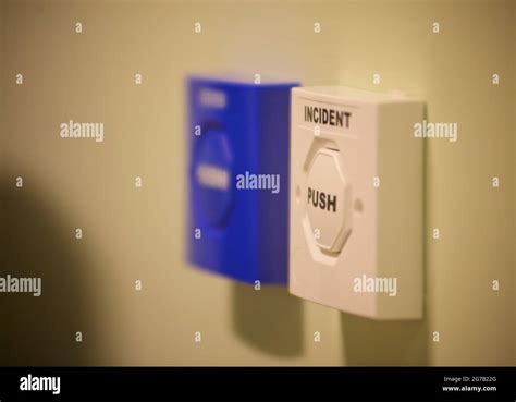 Emergency Alert Buttons. INCIDENT PUSH Stock Photo - Alamy