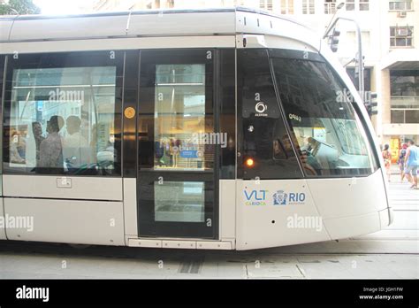 Light Rail Vehicle Vlt Center City Rio De Janeiro Brazil