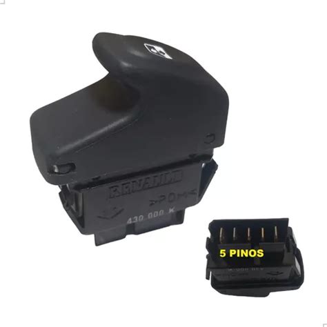 Botao Interruptor Vidro Eletrico Renault Clio Original 5pin