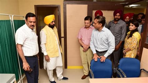 Chief minister Bhagwant Mann pays surprise visit to upcoming Aam Aadmi ...