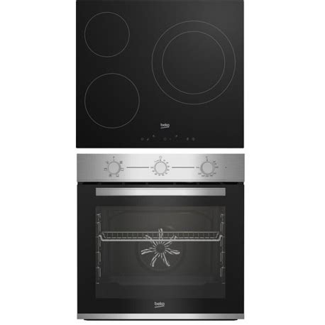 Beko Conjunto Horno Multifuncion Inox Placa Vitro F Bbse Xd