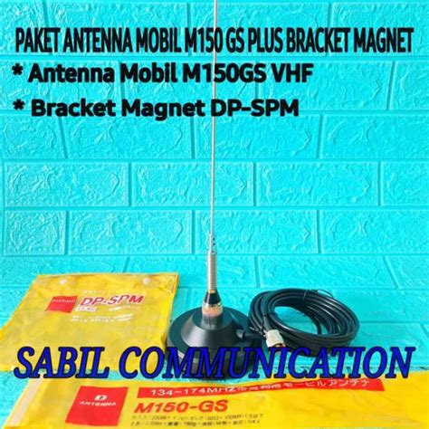 Jual Paket Antena Radio Rig Mobil Vhf M150 Gs Plus Bracket Magnet Dp