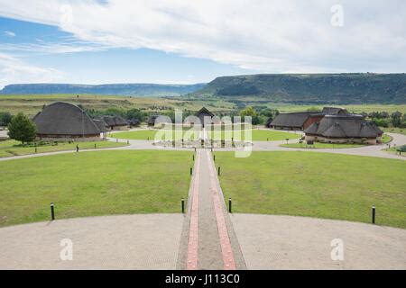 Statue of King Moshoeshoe I of Lesotho at Thaba Bosiu Cultural Village, Thaba Bosiu, Motloang ...