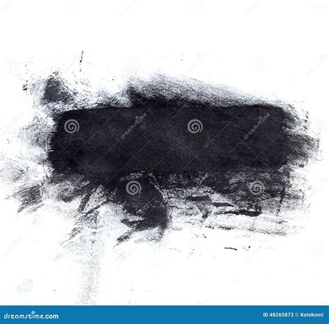 Large Black Ink Splotch Artistic Backdrop Stock Illustration