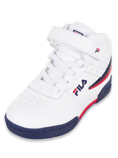 Fila Boys Heritage Mid Top Sneakers Whitenavyred 10 Toddler