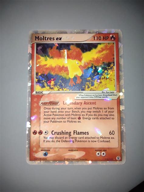 Moltres Ex Ungraded Pokemon Fire Red Leaf Green