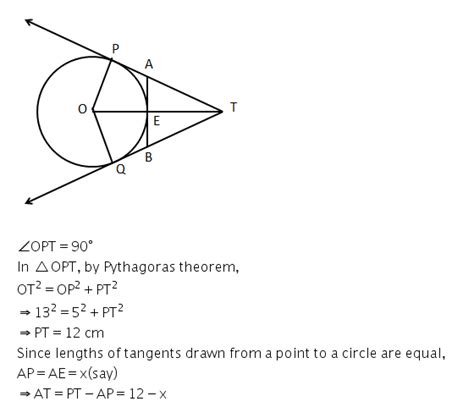 Ab Is Tangent To The Circle With Centre O At A And Oa Ab Find Oab