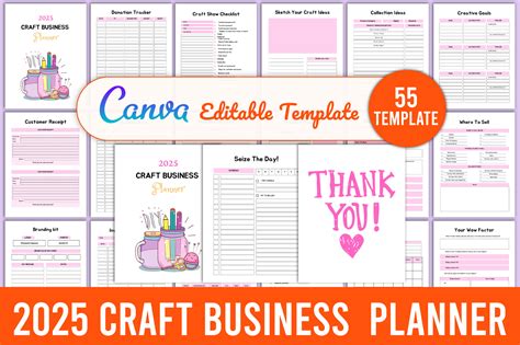 Craft Business Planner Canva Graphic By Kdpmart Creative Fabrica