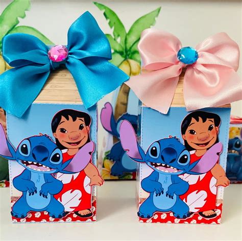 Caixa Milk Lilo E Stitch Elo7 Produtos Especiais