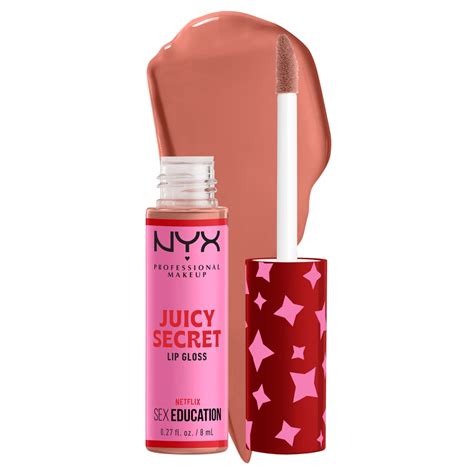 NYX X Sex Education Juicy Secret Lip Gloss NYX Is Releasing A Sex Education Makeup Collection