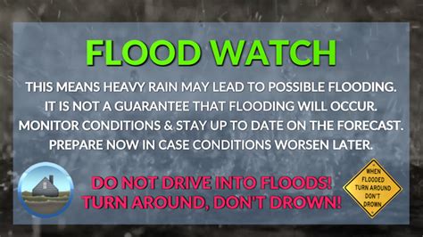 difference   flood  flood warning flash flood