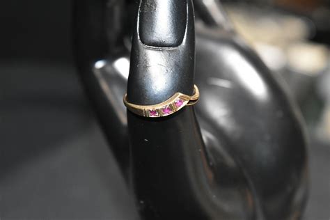 Gold Ct K Stunning Vintage Gold Ring With X P Gem