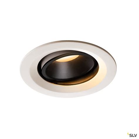 SLV NUMINOS Numinos Move DL M Indoor Led Plafondinbouwlamp Wit Zwart