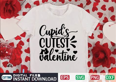 Cupids Cutest Valentine Svg Design By Print Store Thehungryjpeg