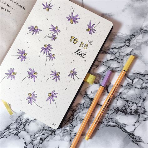 Bujo Flowers Doodles Inspo