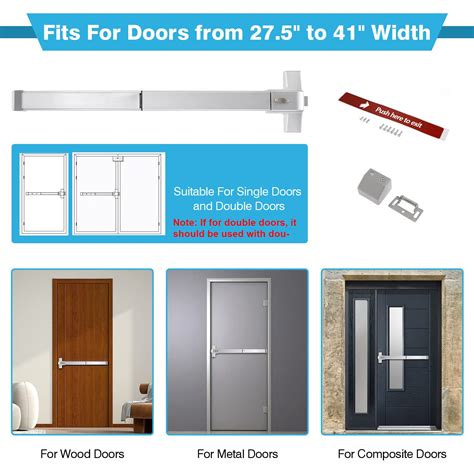 Ironwalls Panic Bars For Exit Doors Stainless Steel Commercial