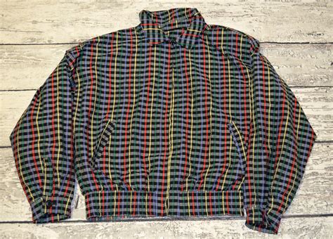 Vintage Daniel Hechter Mens Jacket Casual Multicolor Bomber - Etsy