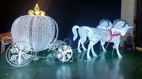 Christmas Decorative Light Cinderella Horse Carriage Youtube