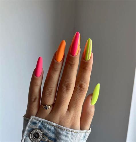 49 Bright Neon Nail Designs And Neon Nail Colors For Your Next Mani