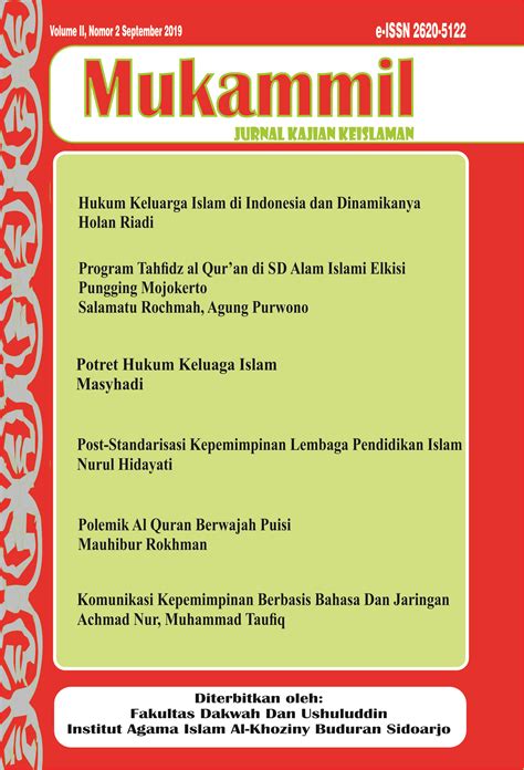 Archives Mukammil Jurnal Kajian Keislaman