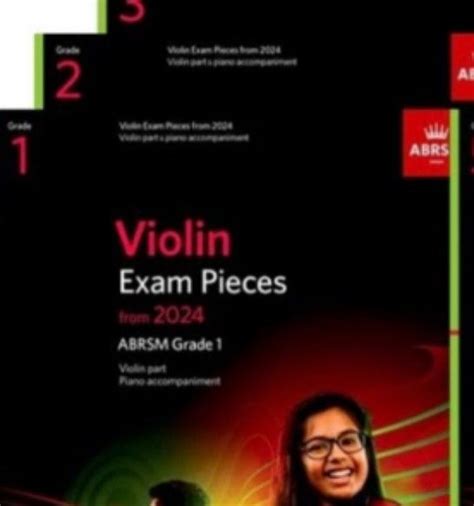 ABRSM Violin Exam Pieces From 2024 Full Set Hobbies Toys Books