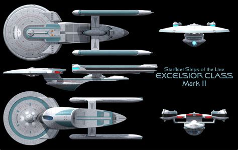 Excelsior Class Starship Mark Ii High Resolution By Enethrin On Deviantart