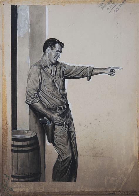 Sold Price Rafael Desoto Pointing Man With Gun Pastel Drawing