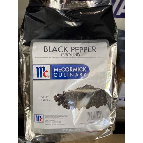 Mccormick Black Pepper Ground Kg Shopee Philippines