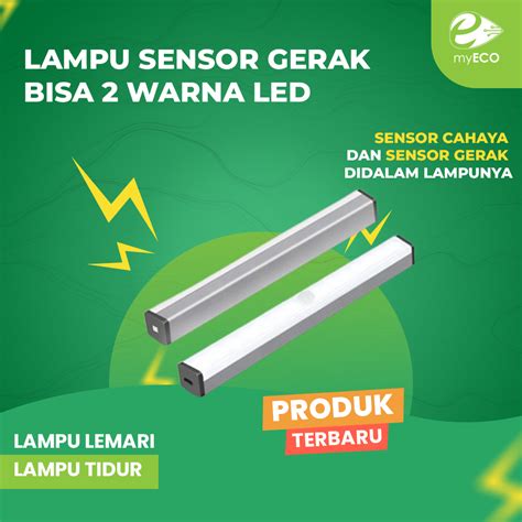 Jual Lampu Sensor Gerak Magnetic Motion Stick Magnetic Lamp Persegi